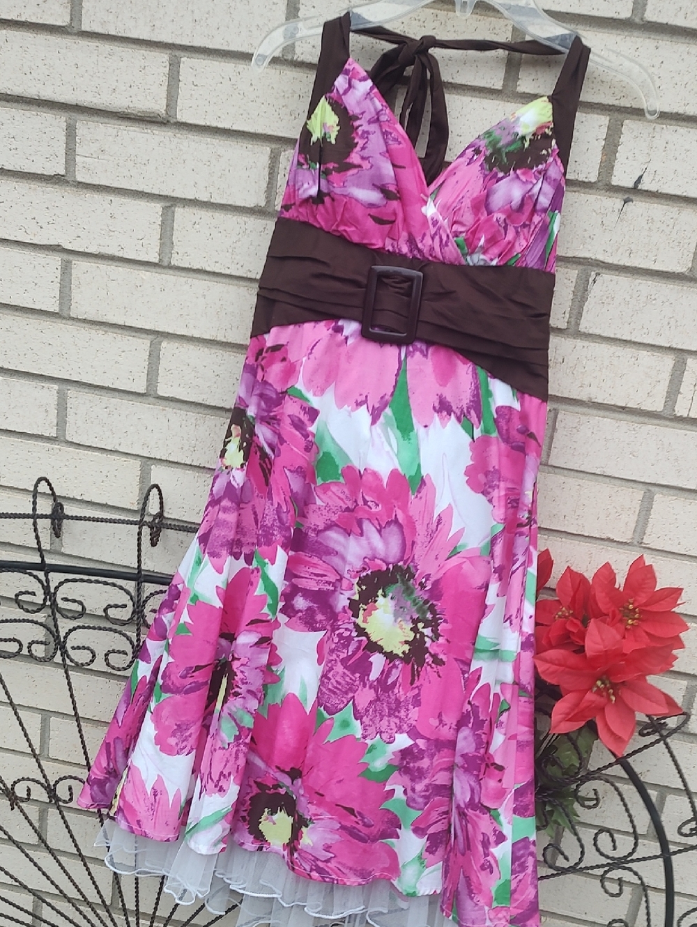 Pink/White Flower Dress - Picture 3 of 10